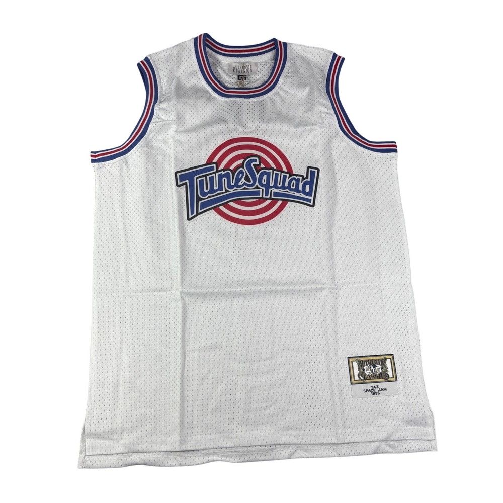 Authentic Classics Space Jam Tune Squad Taz Jersey White 2XL 1996 Looney Tunes